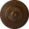 Ekena Millwork Lyon Ceiling Medallion (Fits Canopies up to 3 5/8"), 23 1/2"OD x 3 1/4"P, Root Beer Crackle CM23LYRBC - alternate 1